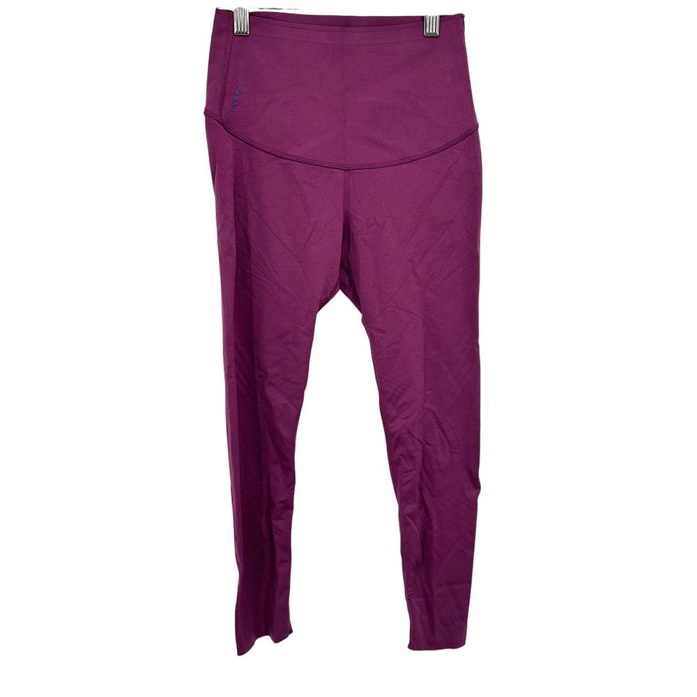 Fanka Body Sculpt High Waisted‎ Cropped Leggings Womens Small Plum Purple Gym